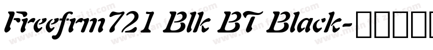 Freefrm721 Blk BT Black字体转换